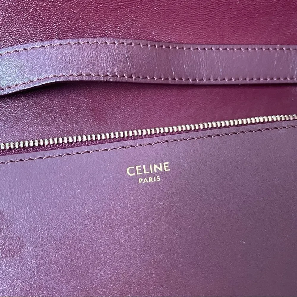 Celine Medium Box Bag Burgundy - Picture 7 of 9
